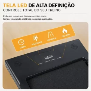 Esteira Elétrica Portátil Fitness Até 100kg 8km/h Silenciosa - Imagem 6