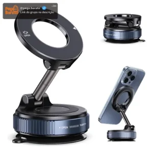 Suporte Celular Carro Magnético Rotativo 360dobrável Ventosa - Imagem 1