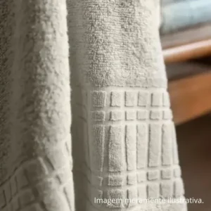 Jogo De Toalha Banho 4 peças 100 Algodão 400 gr/m Loft Camesa - Imagem 4