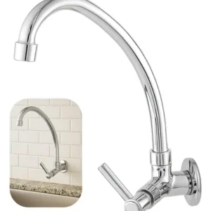 Torneira De Cozinha Pia Parede Bica Móvel Giratória Abs - Imagem 6