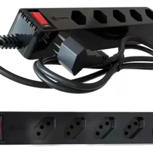 Filtro Clamper 5 Tomadas Pc Gamer - 1270 / 2200w Bivolt Cor Preto + - Imagem 3
