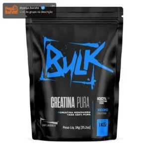 Creatina 1kg Monohidratada 100% Pura Bulk Nutrition - Imagem 1