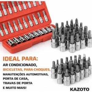 Parafusadeira Furadeira 21v + Kit Maleta 46 Pcs Allen Kazoto - Imagem 8