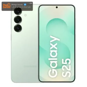 Samsung Galaxy S25 5G, 256GB, 12GB, Câmera Tripla - Verde claro - Imagem 1