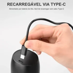 Moedor De Pimenta E Sal Elétrico Usb-c Com Led E Ajuste Fino - Imagem 9