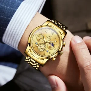 Olevs Relógio Masculino Aços Inoxidáveis Original 2900 - Imagem 4