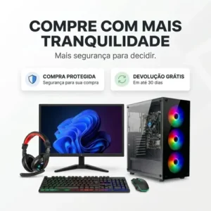 Pc Gamer Completo I7 3.4ghz 16gb Ssd 480gb 500w Monitor 19 - Imagem 10