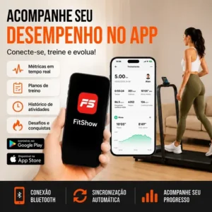 Esteira Ergométrica Elétrica Dobrável Com Painel LCD Controle Remoto Para Caminhada Casa Academia Preta 127 Bivolt - Imagem 6