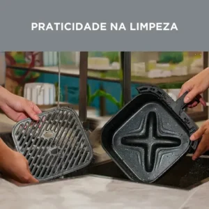 Fritadeira Air Fryer 4,5l Widemax Com Interior De Alumínio 1500w Midea - Imagem 4