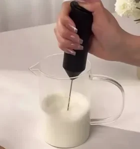 Mixer Elétrico Portátil 2 em 1 Recarregável Potente Misturador de Bebidas e Ovos 3 Velocidades Usb Batedor e Fue Fouet - Imagem 11