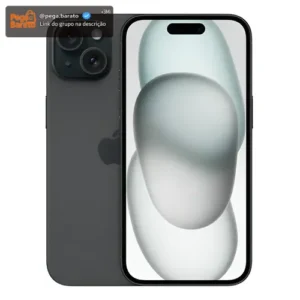 Apple iPhone 15 (128 GB) - Preto (Novo com caixa aberta) - Imagem 1