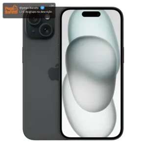 Apple iPhone 15 (128 GB) - Preto (Novo com caixa aberta) - Imagem 1
