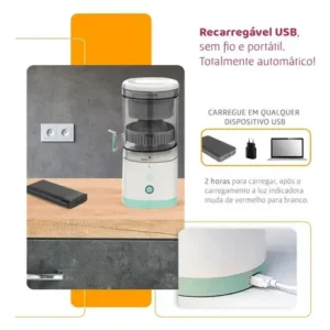 Espremedor Automático Elétrico Citrus Juicer 827 Suco Laranja Branco/Verde - Imagem 3