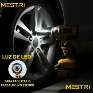 Chave De Impacto a Bateria Profissional Recarregável 4ah Brushless Parafusadeira Furadeira Alta Potência Sem Escova 2 Baterias MESTRI - Imagem 6