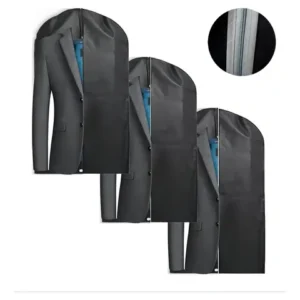 Kit 3 Capas Para Terno Protetor Impermeável Antimofo Antialérgico Resistente Premium Ideal Para Viagem - Imagem 5