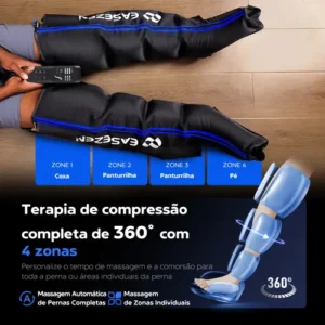Bota De Compressao Pneumatica Massageador Pes Portatil - Imagem 8