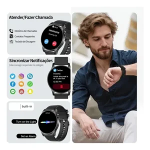 Smartwatch Kc88 Relógio Amoled Bluetooth Ip67 Esportivo - Imagem 4