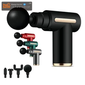 Massageador Muscular Profissional Elétrico Portátil Pistola Aparelho Fisioterapia Redfin vlx - Imagem 1