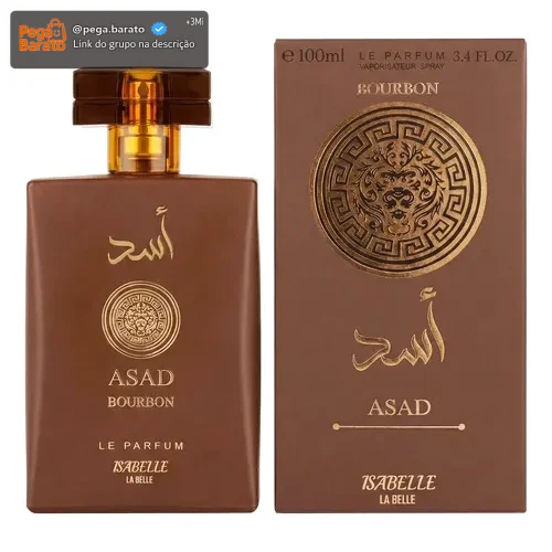 Perfume Masculino Asad Bourbon 100ml marca Isabelle La Belle
