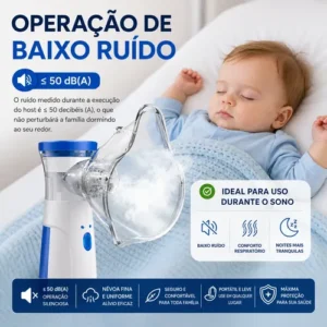 Kit Nebulizador Portátil+ Termômetro Digital+ Saturimeto O2 - Imagem 10