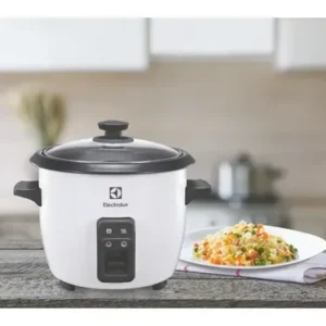 Panela Elétrica Electrolux vapor arroz capacidade 1,3L 7 xícaras manter aquecido panela removível antiaderente tampa vidro RCB50 branca por Rita Lobo​ - Imagem 9