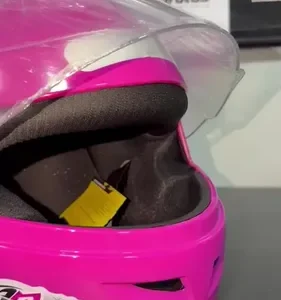 Capacete de moto New Liberty Four Kids Pro Tork para crianças cor rosa tamanho 54 - Imagem 2