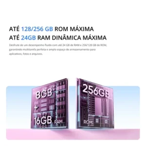 Celular Smartphone Realme C73 256gb 8gb Ram Dual Sim 120hz 6 Ah Violeta - Imagem 4