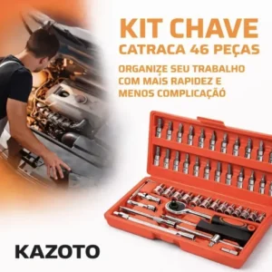 Parafusadeira Furadeira 21v + Kit Maleta 46 Pcs Allen Kazoto - Imagem 10