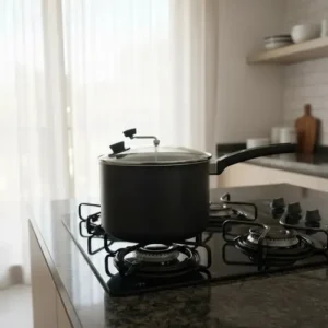 Panela de Pipoca Profissional RL 4L Antiaderente Tampa de Vidro Preto - Imagem 4