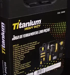 Jogo de Ferramentas 200 Peças com Chaves de Precisão e Allen Kit com Maleta Resistente - Titanium Platina - Imagem 15