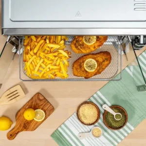 Forno E Fritadeira Sem Óleo Oster 42l French Door 2 Em 1 Cor Prateado TSSTTVFDMAF - Imagem 9
