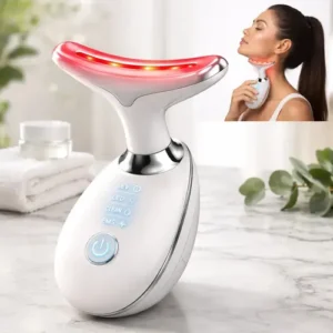 Massageador Facial e Pescoço com LED, Vibração e Fototerapia para Rejuvenescer - Imagem 10