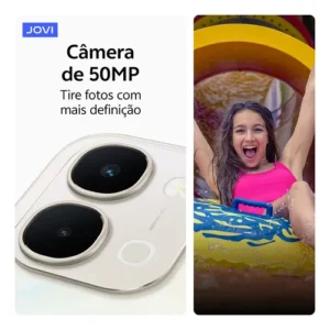 Smartphone Jovi Y31 256gb 8+8gb Ram Câmera 50mp Bateria 7200mah - Branco Lírio - Imagem 6