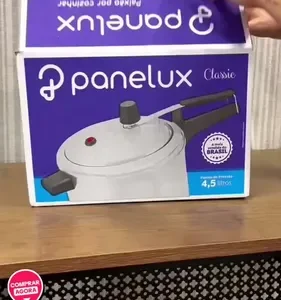 Panela de Pressão 4,5L Panelux Classic Alumínio Polido Inmetro Alça Ergonômica Fogo Médio - Imagem 14