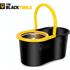 Mop Esfregão Giratório Balde Inox 8l Cabo 140cm C/ 2 Refis - Imagem 6