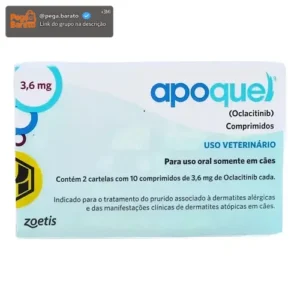 Apoquel Dermatológico Anti Coceira Cães 3,6 Mg - Imagem 1