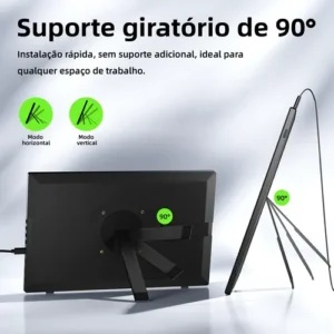 Monitor Gamer Bettdow Full Hd Ips 15.6 Polegadas Com Suporte - Imagem 4