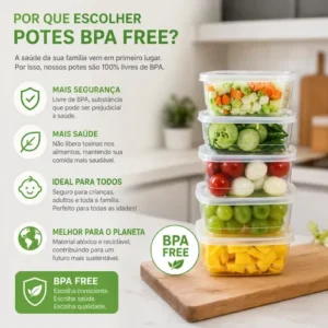 Kit 10 Potes Marmita Fitness 300ml Bpa Free Microondas - Imagem 5