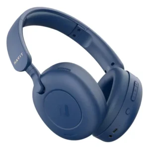 Headphone Havit H655bt Anc Hibrido Bluetooth 5.3 Multiponto Cor Azul - Imagem 5