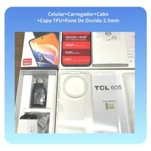 Smartphone TCL 256GB 50MP 14GB RAM 6.7" HD+ Octa-Core 5.200 mAh TCL 605 - Imagem 4