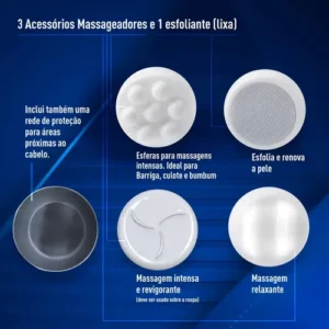 Relaxmedic Massageador Elétrico Orbital 2600 Rotações - Cor Branco - Imagem 6