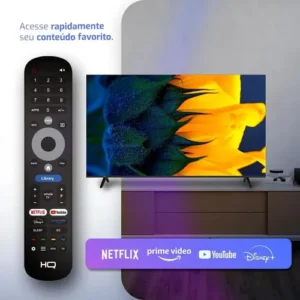 Televisão Smart Tv Hq 65 Qled, 4k Uhd, Dolby Audio, Wi-fi, Bluetooth, 3 Hdmi, 2 Usb, Hdr, Smart Tv, Led Bivolt - Imagem 5