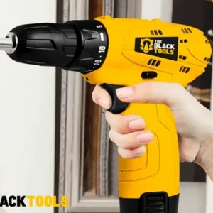 Parafusadeira Furadeira 3/8 A Bateria Tb12a The Black Tools Jogo Brocas E Buchas 300 Peças - Imagem 11