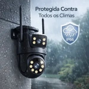 Kit 2 Câmeras de Segurança IP WiFi Interna Externa Full HD 360° Visão Noturna Detecção de Movimento Áudio Bidirecional Monitoramento Residencial - Imagem 7