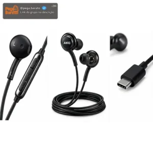 Fone De Ouvido Estereo Akg Usb-c Samsung - Preto - Imagem 1