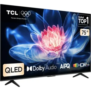 TCL, Smart TV 75" T6C, 4K QLED, Tela HVA, HDR10+ e Google TV - Imagem 2