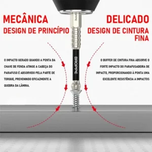 Kit Ponta Bits Magnéticas Antiderrapante Impactos K5 Ph2 9pc - Imagem 4