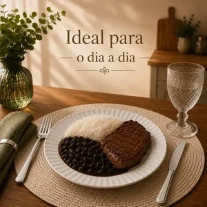 Aparelho De Jantar E Chá Jogo 16 Peças Vidro Branco Completo - Imagem 6