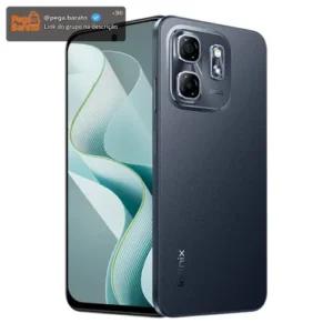 Smartphone Infinix Hot 50i 4GB RAM 256GB 4G Câmera Dupla 48MP Selfie 8MP 5000mAh 6,7” 120Hz Preto Obsidiana - Imagem 1