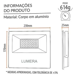 Kit 10 Refletor Led Slim 600w Holofote Luz Branco Frio - Imagem 4